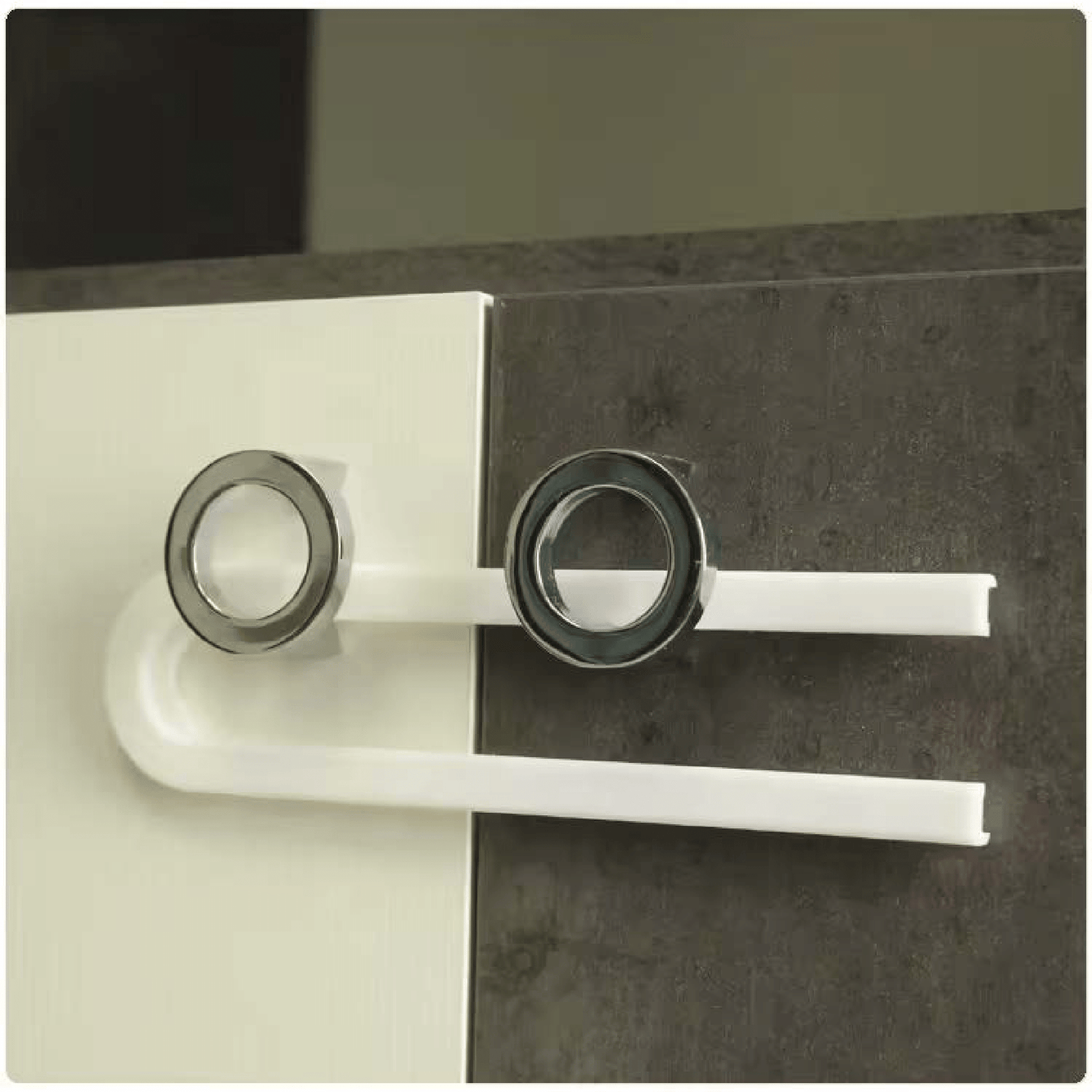 Serrure de sécurité pour armoire coulissante en forme de U BABYDISE